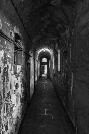 Dark jail cell corridor Kilmainham Gaol Prison | Photo Art Print fine art photographic print