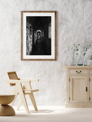 Dark jail cell corridor Kilmainham Gaol Prison | Photo Art Print fine art photographic print