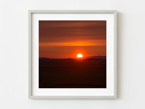 Deep red sunrise rural Quebec | Photo Art Print fine art photographic print