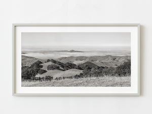 Dense fog over the California landscape | Photo Art Print fine art photographic print