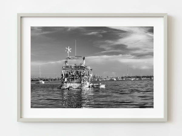 Derelict junk yacht Key West Florida | Photo Art Print fine art photographic print