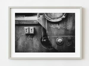 Detail of ancient heavy industrial machine | Photo Art Print fine art photographic print