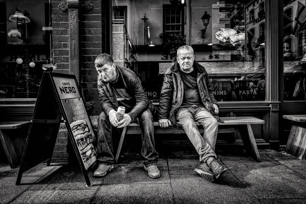 Dramatic black and white street photo Dublin | Photo Art Print fine art photographic print