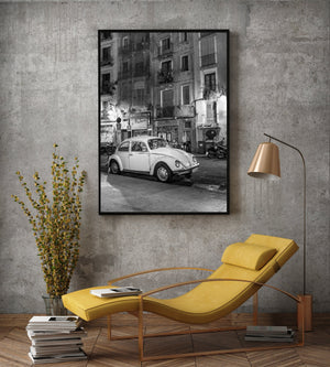 Empty streets at night Barcelona Spain | Photo Art Print fine art photographic print