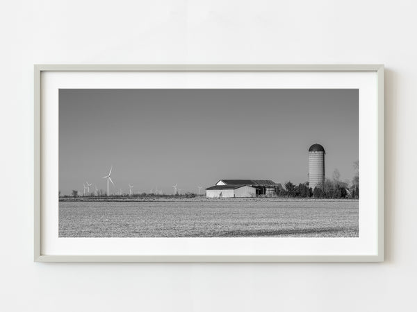 Farm in Western Ontario with dozens of modern wind turbines | Photo Art Print fine art photographic print