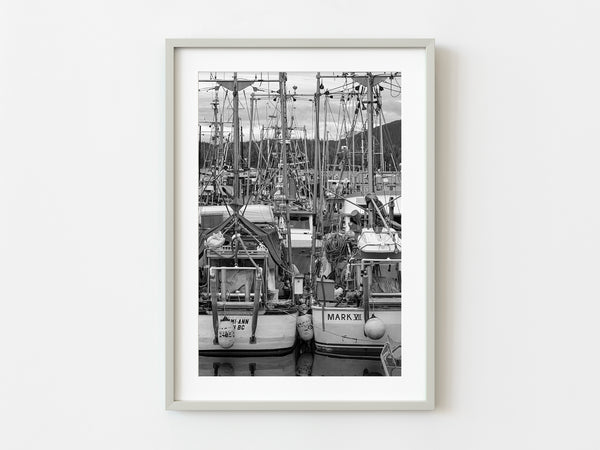 Fishing boats tied together British Columbia | Photo Art Print fine art photographic print