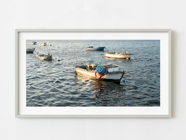 Fishing rowboats in the Havana Harbor Cuba | Photo Art Print fine art photographic print