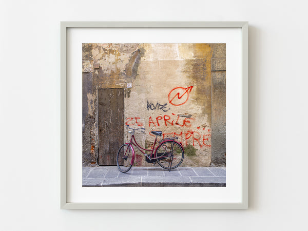 Florence Wall and Bicycle – Timeless Beauty | Photo Art Print fine art photographic print