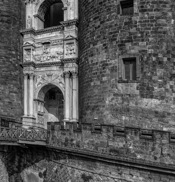 Front entrance Castel Nuovo in Naples Italy | Photo Art Print fine art photographic print