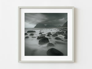 Ghostly rock formations Kostbergan Beach | Photo Art Print fine art photographic print