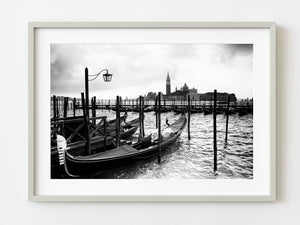 Gondola Dock on the Grand Canal | Photo Art Print fine art photographic print