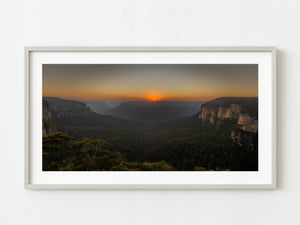 Govetts Leap Blue Mountains sunrise | Photo Art Print fine art photographic print
