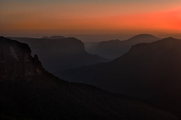 Govetts Leap Lookout Blue Mountains at Sunrise | Photo Art Print fine art photographic print