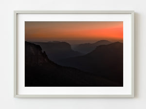 Govetts Leap Lookout Blue Mountains at Sunrise | Photo Art Print fine art photographic print