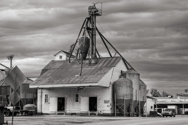 Grain operation in South Whitley Indiana | Photo Art Print fine art photographic print