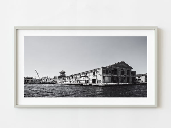 Havana Harbor abandoned building black and white Cuba | Photo Art Print fine art photographic print