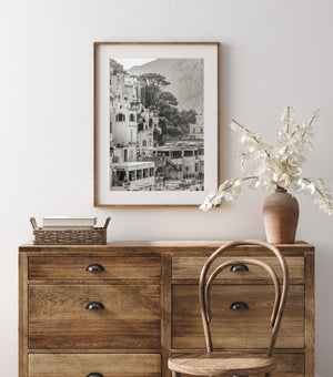 Hillside homes Capri Italy in the summertime | Photo Art Print fine art photographic print