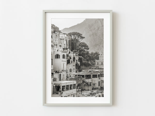 Hillside homes Capri Italy in the summertime | Photo Art Print fine art photographic print