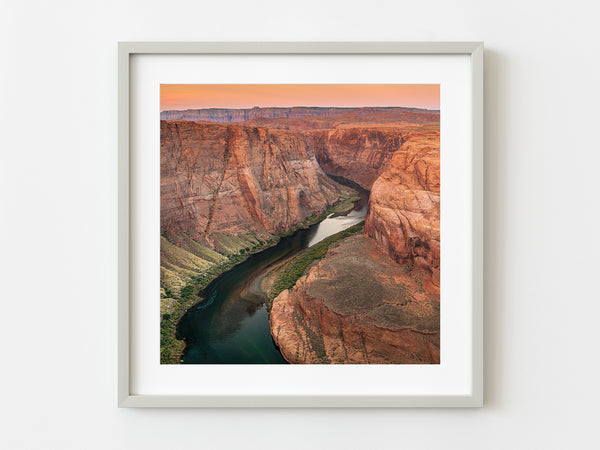 Horseshoe bend canyon rim to the water | Photo Art Print fine art photographic print