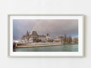 Hotel de Ville and Seine River Paris France | Photo Art Print fine art photographic print
