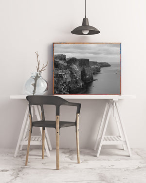 Cliffs of Moher on a dark day | Photo Art Print fine art photographic print