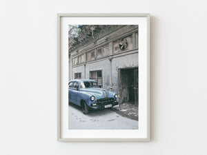 Old Pontiac classic car in parked in Havana Cuba | Photo Art Print fine art photographic print