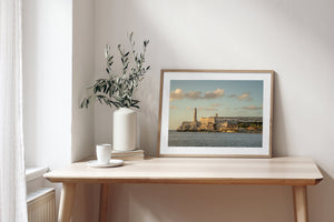 Sunset over the historic fortress of San Carlos de la Cabana Havana Cuba | Photo Art Print fine art photographic print