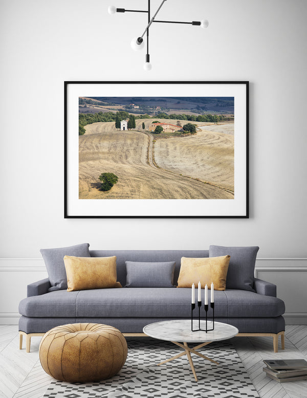 Beautiful soft Tuscan landscape in Italy | Photo Art Print fine art photographic print