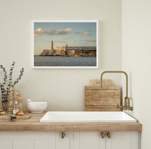 Sunset over the historic fortress of San Carlos de la Cabana Havana Cuba | Photo Art Print fine art photographic print