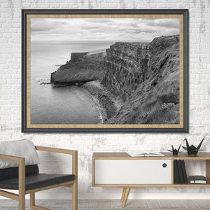 Overcast rainy day at the Cliffs of Moher in County Clare Ireland | Photo Art Print fine art photographic print