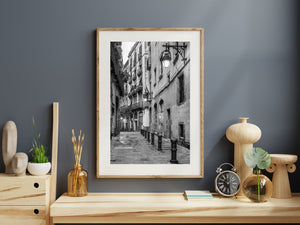 Streets of Barcelona Spain in the early morning | Photo Art Print fine art photographic print