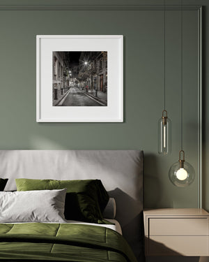 Streets at night Barcelona Spain | Photo Art Print fine art photographic print
