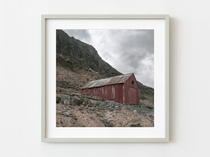 Red old boat house Lofoten Norway | Photo Art Print fine art photographic print