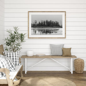 Sky is filled with smoke Northern Ontario forest fire | Photo Art Print fine art photographic print