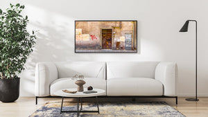 Rome Italy metal doors with graffiti | Photo Art Print fine art photographic print