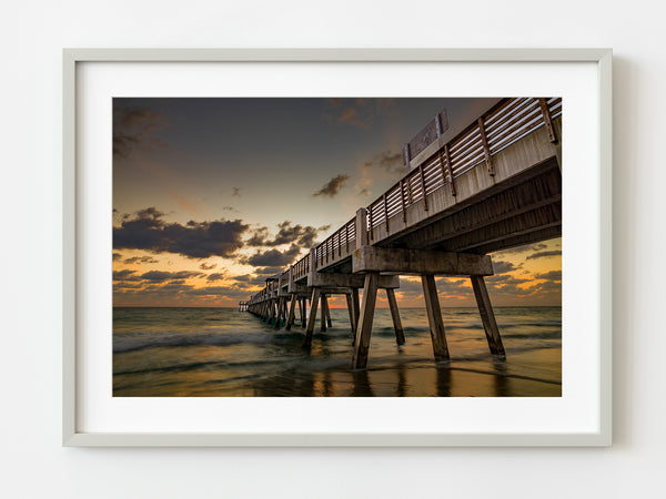 Juno Beach Florida peer at sunrise | Photo Art Print fine art photographic print