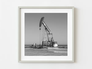 Large crude oil pump still in operation on the shores of Lake Ontario | Photo Art Print fine art photographic print