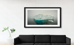 Large iceberg snowy day in Antarctica | Photo Art Print fine art photographic print