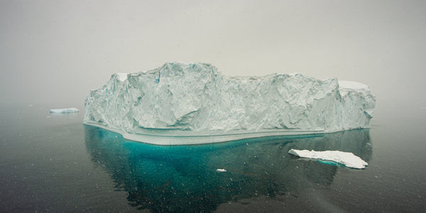 Large iceberg snowy day in Antarctica | Photo Art Print fine art photographic print