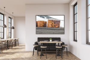 Large rusted oil storage tanks | Photo Art Print fine art photographic print