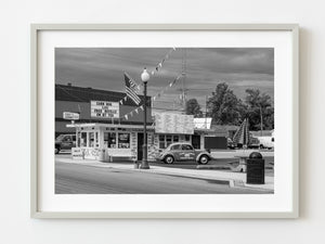 Local diner with a burger car | Photo Art Print fine art photographic print