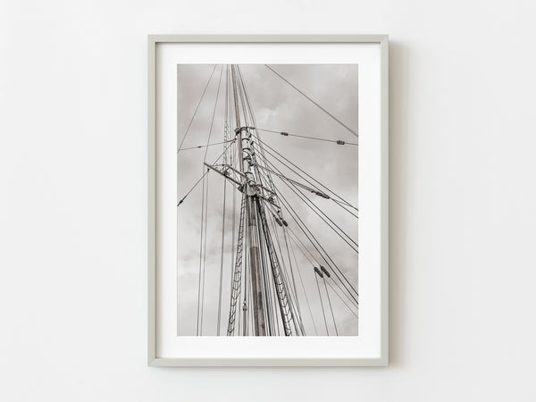 Main mast sail rigging Bluenose II Lunenburg Nova Scotia | Photo Art Print fine art photographic print