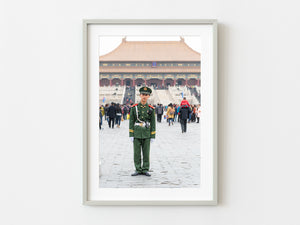 Military security at the Forbidden City Beijing China | Photo Art Print fine art photographic print