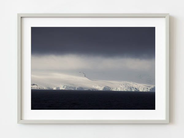 Moody Black and White image of Antarctica storm approaching | Photo Art Print fine art photographic print