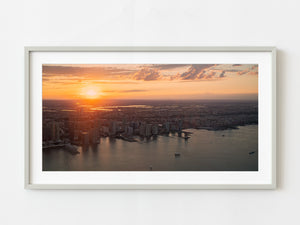New Jersey aerial from Hudson River | Photo Art Print fine art photographic print