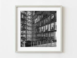 Night Berlin Germany glass office building | Photo Art Print fine art photographic print