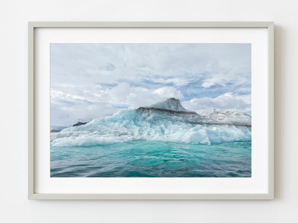 Old Antarctic iceberg with layers of sediment in the ice | Photo Art Print fine art photographic print