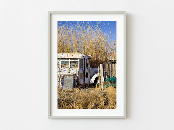 Old rusty school bus | Photo Art Print fine art photographic print