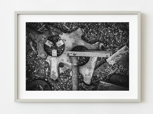 Old tools used in heavy machinery plant | Photo Art Print fine art photographic print