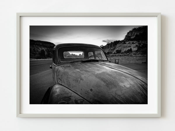 Old truck Broken Window | Photo Art Print fine art photographic print